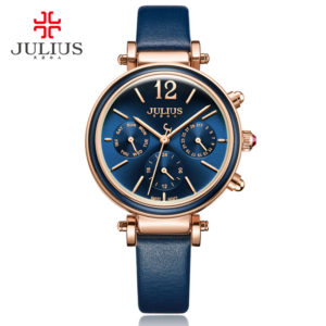Julius Brand Creative Watches Women Fashion Chronos Quartz Watch Retro Vintage Montre Femme Auto Day Date Female Clock JA-958