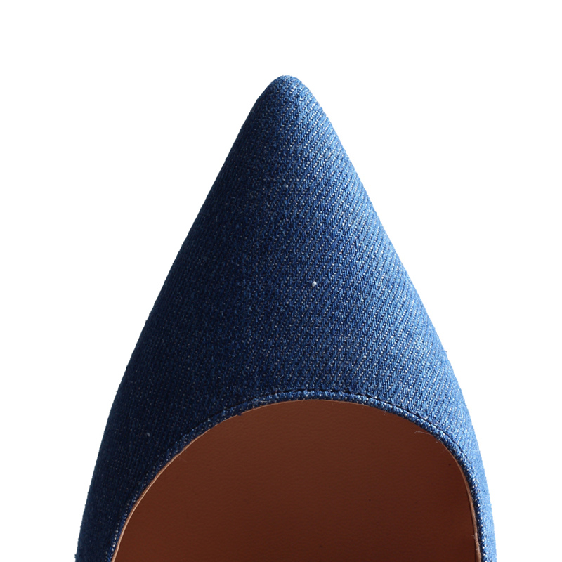MAVIRS Summer Brand New Denim Pointed Toe High Heels Women Pumps Footwear Stiletto Party Dress Shoes Sapato Feminino - Image 7
