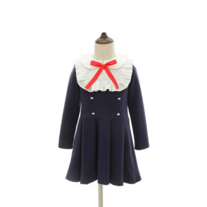 100% Cotton Long-sleeved Dress Kids Moana Girls Dress Summer Clothes for Girls Princess Dress Blue/Pink Costumes 5 Size Vestidos