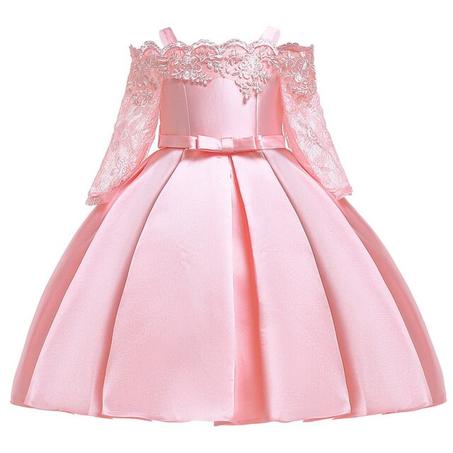 One Shoulder Princess Dress Kids Clothes For Girl Evening Wedding Party Gown Costume Children Clothing 3-10 Years Vestido - Image 2