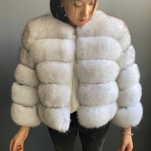 Fashion winter jackets women Warm fur coats women Coats Natural Fox Fur Coat Real Fox Fur jackets fur coatThick abrigos Jackets
