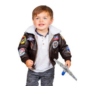 2-12 years old 2019 winter PU leather A2 bomber flight jacket baby girl clothes  boy kids girls coat vintage Outerwear pilot