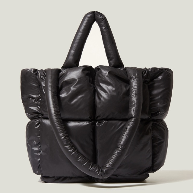 Fashion Large Tote Padded Handbags Designer Quilted Women Shoulder Bags Luxury Nylon Down Cotton Crossbody Bag Winter Purse 2022 - Image 2