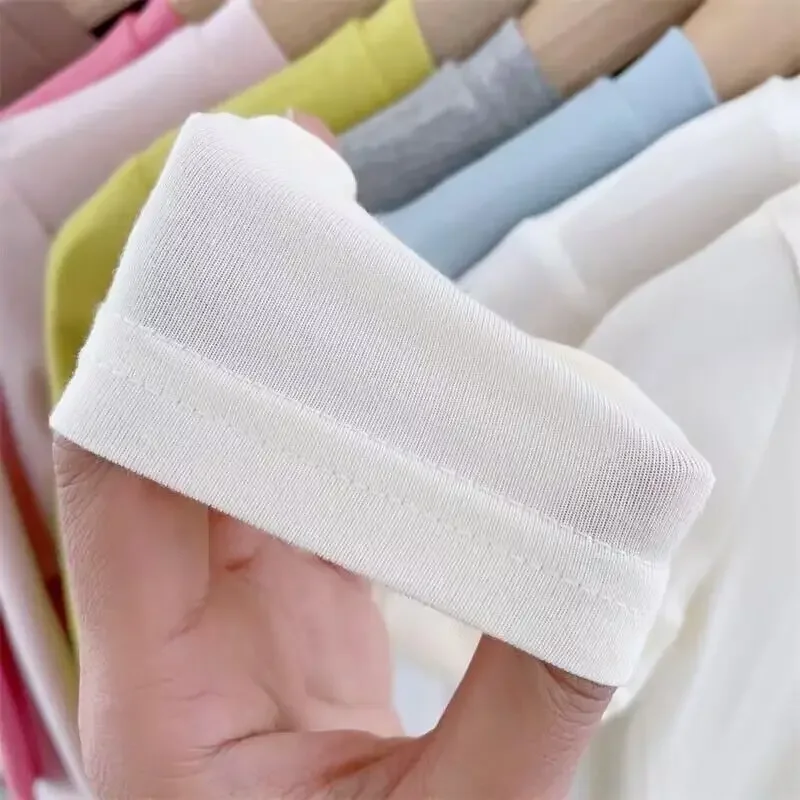 New Kids clothes Boy Girls Causal Cute White Long Sleeve Shirt Tops Shirts - Image 3