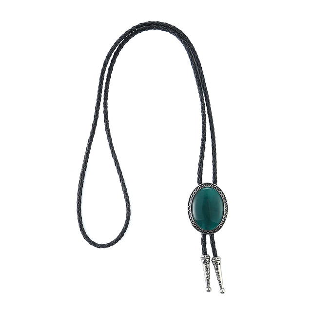 Western Bolo Tie Denim Bolo Tie Point Opal Knot Bow Tie Suit Suit Shirt Fitting Chain Necklace Bolo - Image 4